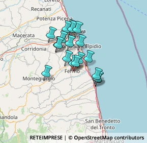 Mappa Via Giovanni Falcone, 63900 Fermo FM, Italia (10.12105)