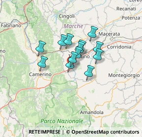 Mappa Via Bartolomeo Vanzetti, 62020 Belforte del Chienti MC, Italia (8.87846)