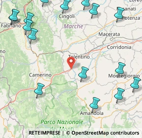 Mappa Via Bartolomeo Vanzetti, 62020 Belforte del Chienti MC, Italia (25.36688)