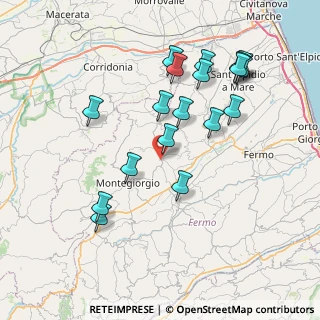 Mappa Via Colle Cerreto, 63833 Montegiorgio FM, Italia (8.14889)