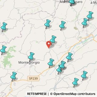 Mappa Via Colle Cerreto, 63833 Montegiorgio FM, Italia (6.542)