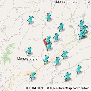 Mappa Via Colle Cerreto, 63833 Montegiorgio FM, Italia (5.4855)