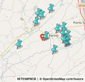 Mappa Via degli Appennini, 63900 Fermo FM, Italia (3.84429)