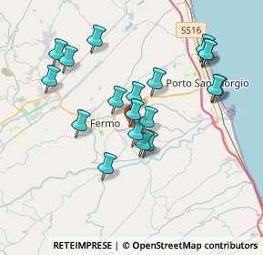 Mappa Via Tacito, 63900 Fermo FM, Italia (3.55316)