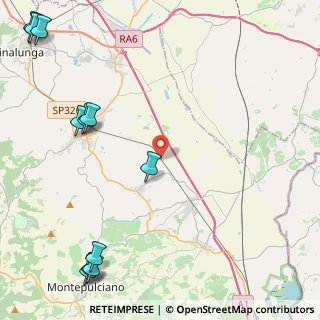 Mappa Via Fonte al Giunco, 53045 Montepulciano SI, Italia (6.9)