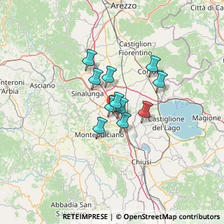 Mappa Via Fonte al Giunco, 53045 Montepulciano SI, Italia (8.87182)