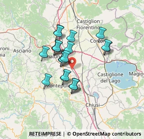 Mappa Via Fonte al Giunco, 53045 Montepulciano SI, Italia (10.886)