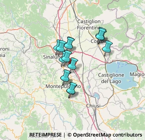 Mappa Via Fonte al Giunco, 53045 Montepulciano SI, Italia (10.11133)