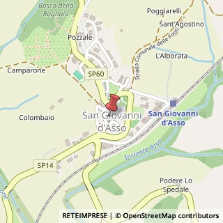 Mappa Piazza Antonio Gramsci, 1, 53020 San Giovanni d'Asso, Siena (Toscana)