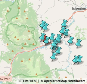 Mappa Località Case Sparse Borgiano, 62020 Serrapetrona MC, Italia (3.2315)