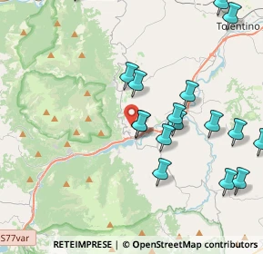 Mappa Località Case Sparse Borgiano, 62020 Serrapetrona MC, Italia (5.234)