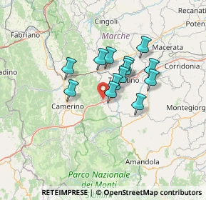 Mappa Località Case Sparse Borgiano, 62020 Serrapetrona MC, Italia (9.96308)