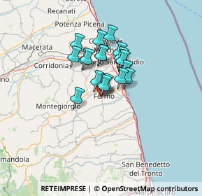 Mappa Via Giovanni della Verna, 63900 Fermo FM, Italia (9.0055)