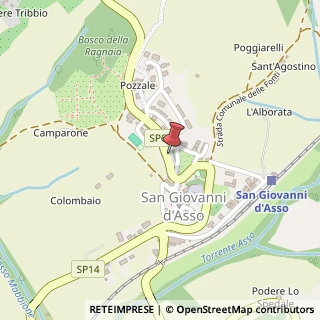 Mappa Via XX Settembre, 30, 53020 San Giovanni d'Asso, Siena (Toscana)
