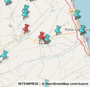 Mappa Largo Temistocle Calzecchi Onesti, 63900 Fermo FM, Italia (6.6495)