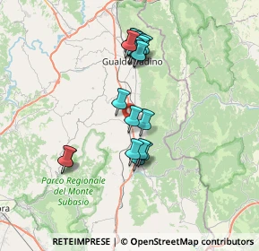 Mappa Località Molina, 06025 Nocera Umbra PG, Italia (6.7135)