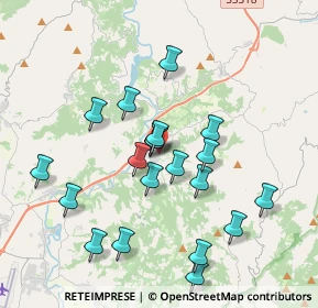 Mappa Via della Quercia, 06029 Valfabbrica PG, Italia (3.753)