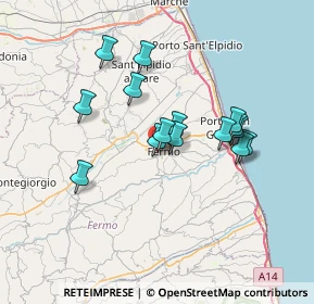 Mappa P. le della Ricostruzione, 63900 Fermo FM, Italia (6.06533)