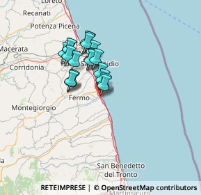 Mappa Via dei Palmensi, 63822 Marina Palmense FM, Italia (10.484)