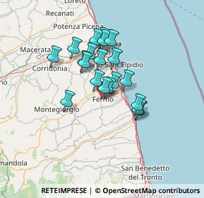 Mappa Via Ippolito Langlois, 63900 Fermo FM, Italia (10.4945)
