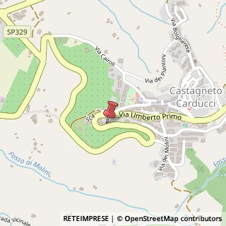 Mappa Via Umberto I, 57022 Castagneto Carducci LI, Italia, 57022 Castagneto Carducci, Livorno (Toscana)