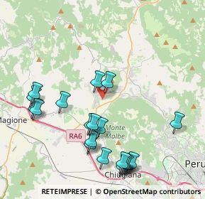 Mappa Via Francesco Petrarca, 06073 Corciano PG, Italia (4.7355)