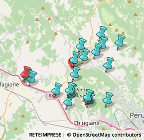 Mappa Via Francesco Petrarca, 06073 Corciano PG, Italia (3.7275)