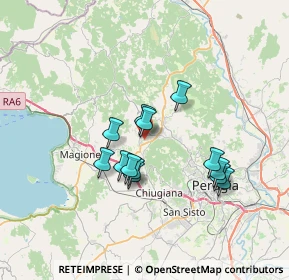 Mappa Via Francesco Petrarca, 06073 Corciano PG, Italia (5.94385)