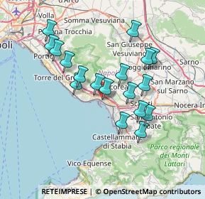 Mappa Torre Annunziata, 80058 Torre Annunziata NA, Italia (6.94444)