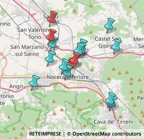 Mappa Via Prisco Palumbo, 84014 Nocera Inferiore SA, Italia (3.50333)