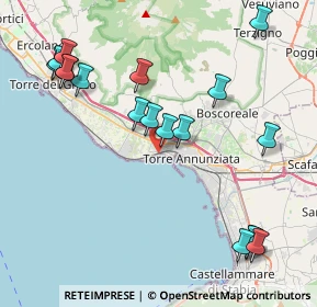 Mappa Via Vincenzo Gambardella, 80058 Torre Annunziata NA, Italia (5.09333)