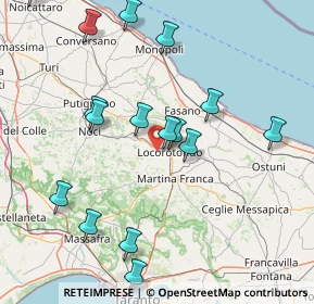 Mappa Strada Foggia di Barnaba Zone A, 74015 Martina Franca TA, Italia (18.93063)