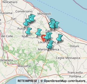 Mappa Strada Foggia di Barnaba Zone A, 74015 Martina Franca TA, Italia (11.08588)