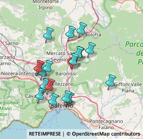 Mappa Via Salvador Allende, 84083 Baronissi SA, Italia (7.22789)
