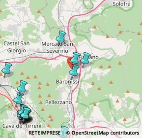 Mappa Via S.R. 88 dei Due Principati, 84084 Fisciano SA, Italia (7.0275)