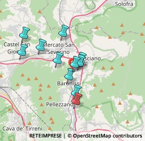 Mappa Via S.R. 88 dei Due Principati, 84084 Fisciano SA, Italia (3.07909)