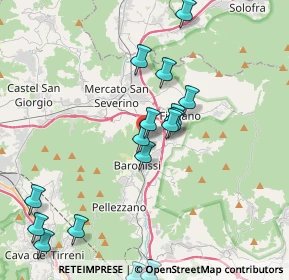 Mappa Via S.R. 88 dei Due Principati, 84084 Fisciano SA, Italia (4.64688)