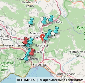 Mappa Via S.R. 88 dei Due Principati, 84084 Fisciano SA, Italia (6.205)