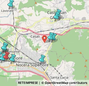 Mappa Via Rocca di S. Quirico, 84086 Roccapiemonte SA, Italia (3.14167)