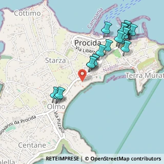 Mappa Via Marcello Scotti, 80079 Procida NA, Italia (0.612)