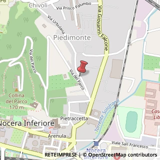 Mappa Via Giacomo Piccolomini d'Aragona, 51, 84014 Nocera Inferiore SA, Italia, 84014 Nocera Inferiore, Salerno (Campania)
