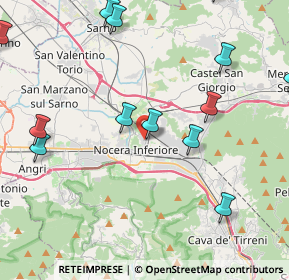 Mappa Via Allende Salvador, 84014 Nocera Inferiore SA, Italia (5.67231)