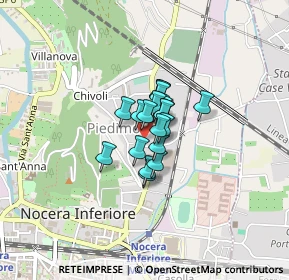 Mappa Via Allende Salvador, 84014 Nocera Inferiore SA, Italia (0.201)