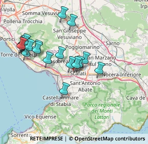 Mappa Via Antonio De Curtis-Totơ, 84018 Scafati SA, Italia (8.3495)