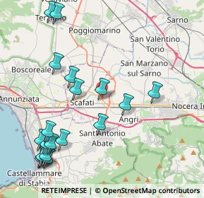 Mappa Via Fosso dei Bagni, 84018 Scafati SA, Italia (5.44737)