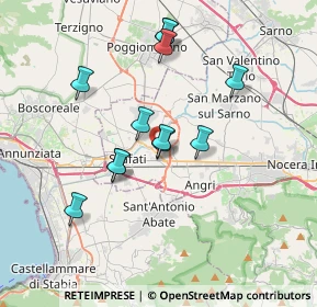 Mappa Via Fosso dei Bagni, 84018 Scafati SA, Italia (3.4225)