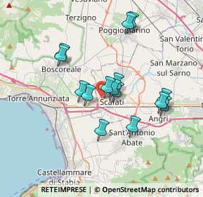 Mappa Via Volturno, 84018 Scafati SA, Italia (3.268)