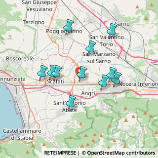 Mappa Via Pozzillo, 84012 Angri SA, Italia (3.63727)