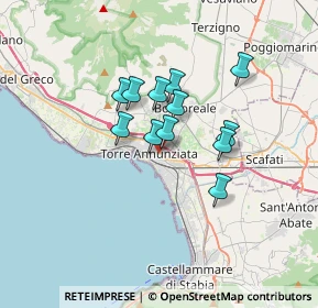 Mappa Via Isonzo, 80058 Torre Annunziata NA, Italia (2.615)