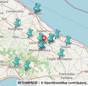 Mappa Km 4, 70010 Locorotondo BA, Italia (14.58214)